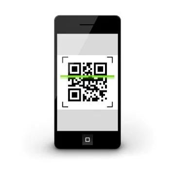 Qr code 库存插图