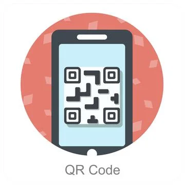 QR Code Illustrazione stock