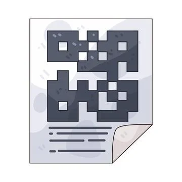 QR Code illustration Illustrazione stock