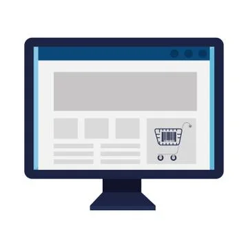 Qr code inside computer vector design Stock-Illustration