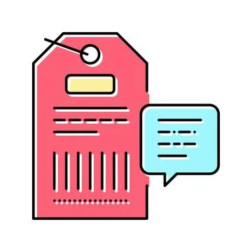 Qr code on label color icon vector isolated illustration 스톡 일러스트