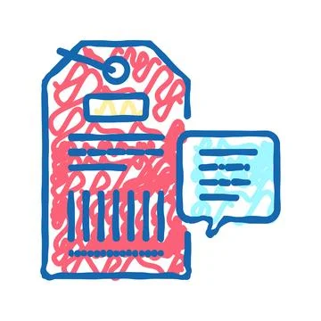 Qr code on label color icon vector isolated illustration 库存插图