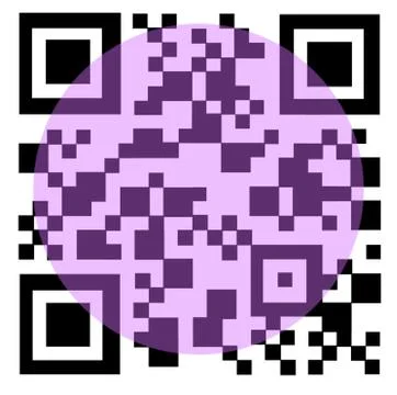 Qr code with laser Stock Illustration