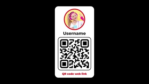 QR Code Lower Thirds Social Media 8 Stock After Effects