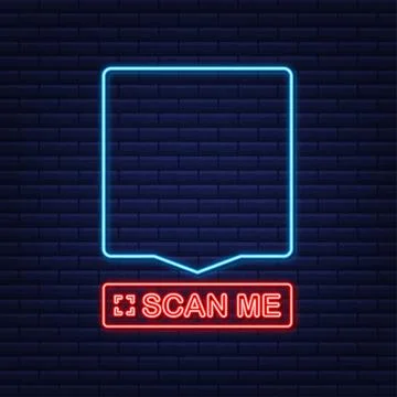 QR Code for Mobile App, Payment and Phone. Scan me Stock Illustration