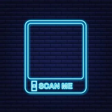 QR Code for Mobile App, Payment and Phone. Scan me Illustrazione stock