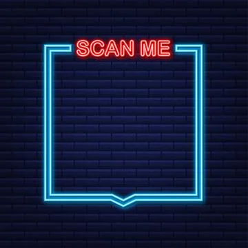 QR Code for Mobile App, Payment and Phone. Scan me Stockillustratie