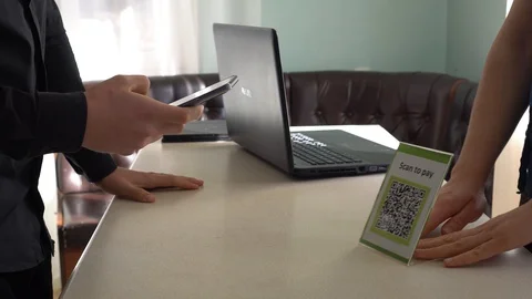 QR code mobile payment Stock Footage 125555940