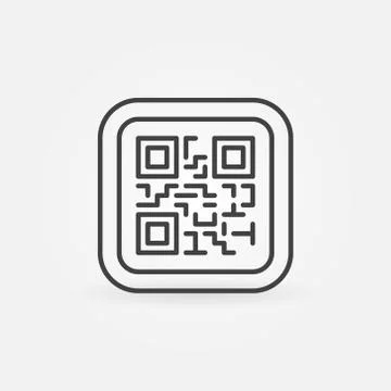 QR Code modern vector icon or symbol Stock Illustration