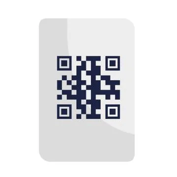 Qr code over paper vector design Stock-Illustration