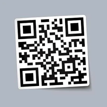 Qr code paper Stock Illustration