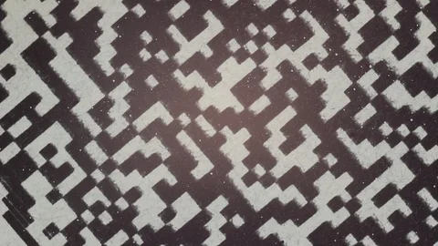 The QR code on the paper receipt close up Stock Footage 98094257