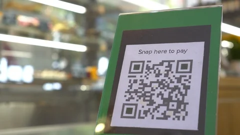QR code payment display. Quick response code Видео 111397255