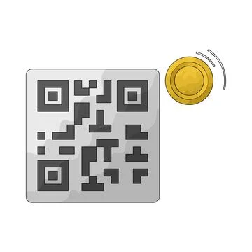 QR code payment illustration Stock Illustration