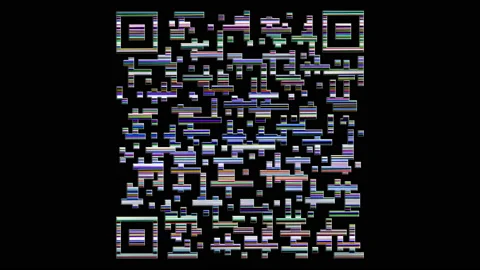 QR code for payment. Isolated on black background Stock Footage 205296613