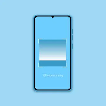Qr code for payment. QR code scan to smartphone. Mobile phone scanning QR-code Stock Illustration