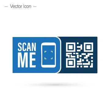 Qr code for payment. QR code for smartphone. Inscription scan me with smartphone 스톡 일러스트