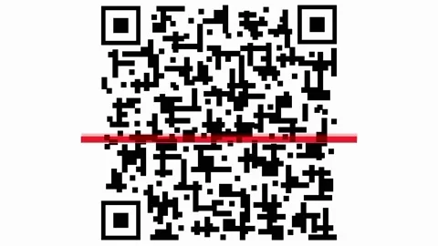 QR code for payment. Scan qr code icon with laser. Stock Footage 205296533
