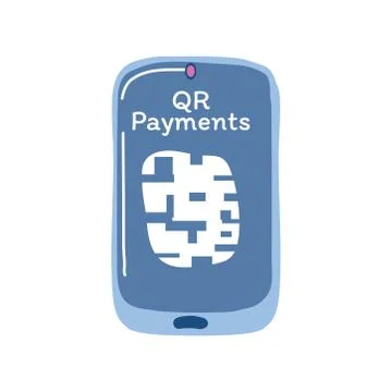 Qr code payments in smartphone detailed style icon vector design Stock-Illustration