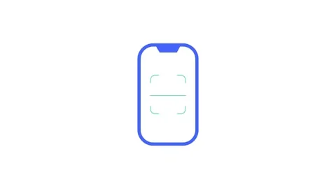 QR code, phone scanning to pay on a smartphone animation Stock Footage 321197806