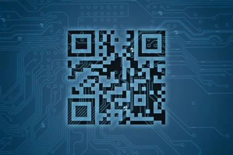 Qr code. Foto stock