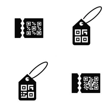 QR code on Price Icon Stock Illustration