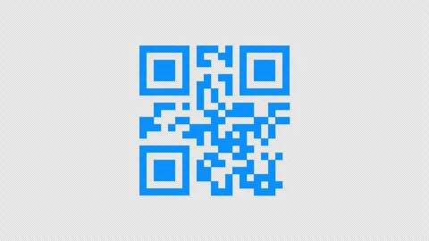 QR Code random colors for Retail and Inventory on transparent background. Stock Footage 333463402
