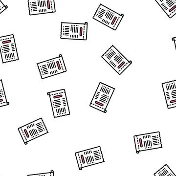 Qr code on receipt color icon vector isolated illustration 스톡 일러스트