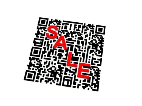 QR code with SALE word Stockillustratie