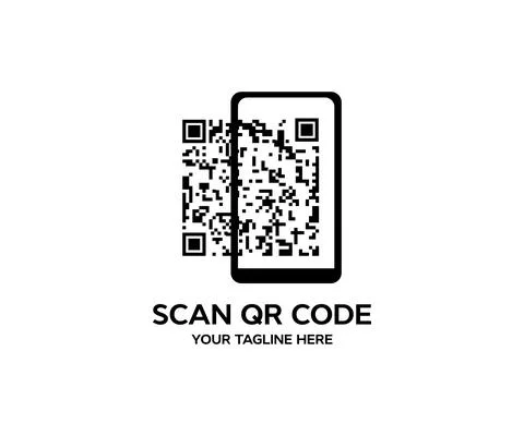 QR code sample for smartphone scanning vector design and illustration. Stock Illustration