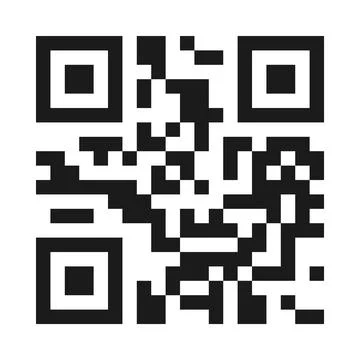 Qr code sample vector icon Stock Illustration