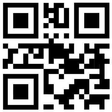 Qr code says "free trial" Illustrazione stock