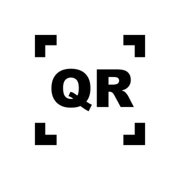 QR code scan icon. QR code reading. Vector. 스톡 일러스트