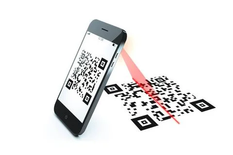 Qr code scan An image of a mobile phone qr code scan Copyright: xZoonar.co... Stockfoto's