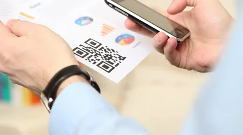 QR code scan on smartphone without zooming Stock Footage 22008662