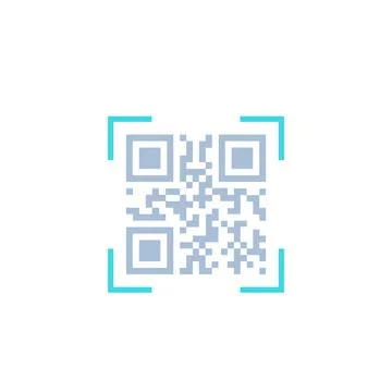 QR code scan vector icon 스톡 일러스트