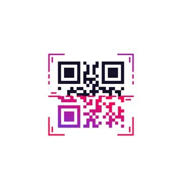 QR code scan vector 스톡 일러스트