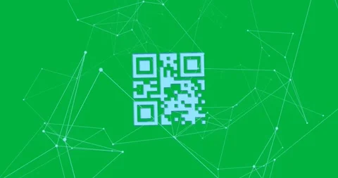 QR code scanner against blue background 動画素材 324892448