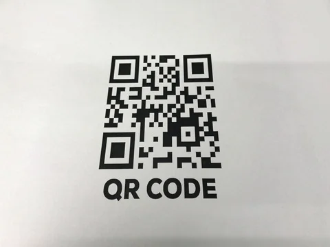 QR code scanner handheld Stock Footage 80568845