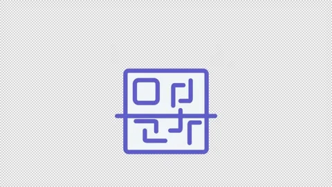 QR Code Scanner Icon Animation | UI UX M... | Stock Video | Pond5
