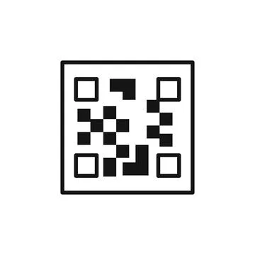 QR Code Scanner Icon Ideal for Digital Payments Stock Illustration