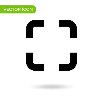 QR code scanner icon. minimal and creative icon isolated on white background. Illustrazione stock