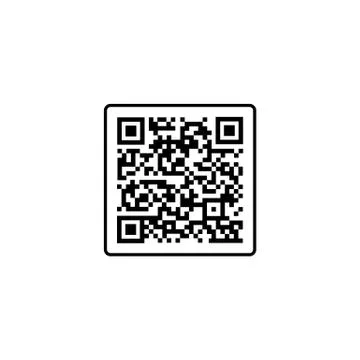 QR code, scanner icon for web or appstore design black symbol isolated on whi Stock-Illustration