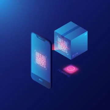 Qr code scanner 스톡 일러스트