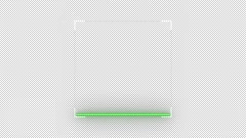 QR Code Scanner Isolated on a Transparent Background. 스톡 동영상 280041192