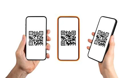 QR code scanner, mobile phone application for electronic payment with qrcod.. Foto stock