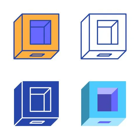 Qr code scanning device icon set in flat and line style 库存插图