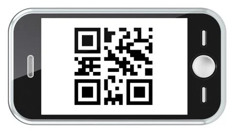QR Code Scanning. イラスト素材