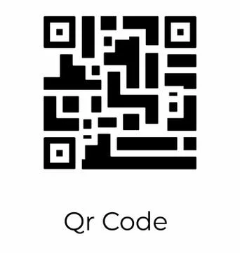 Qr Code Scanning 스톡 일러스트