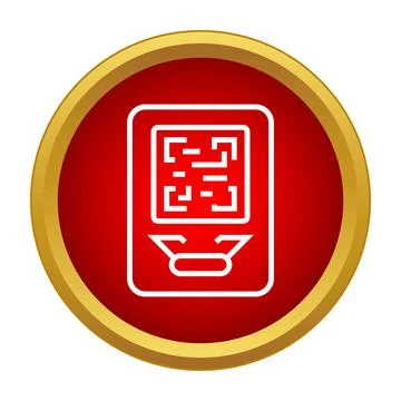 Qr code scanning with a mobile payment system Stock Illustration